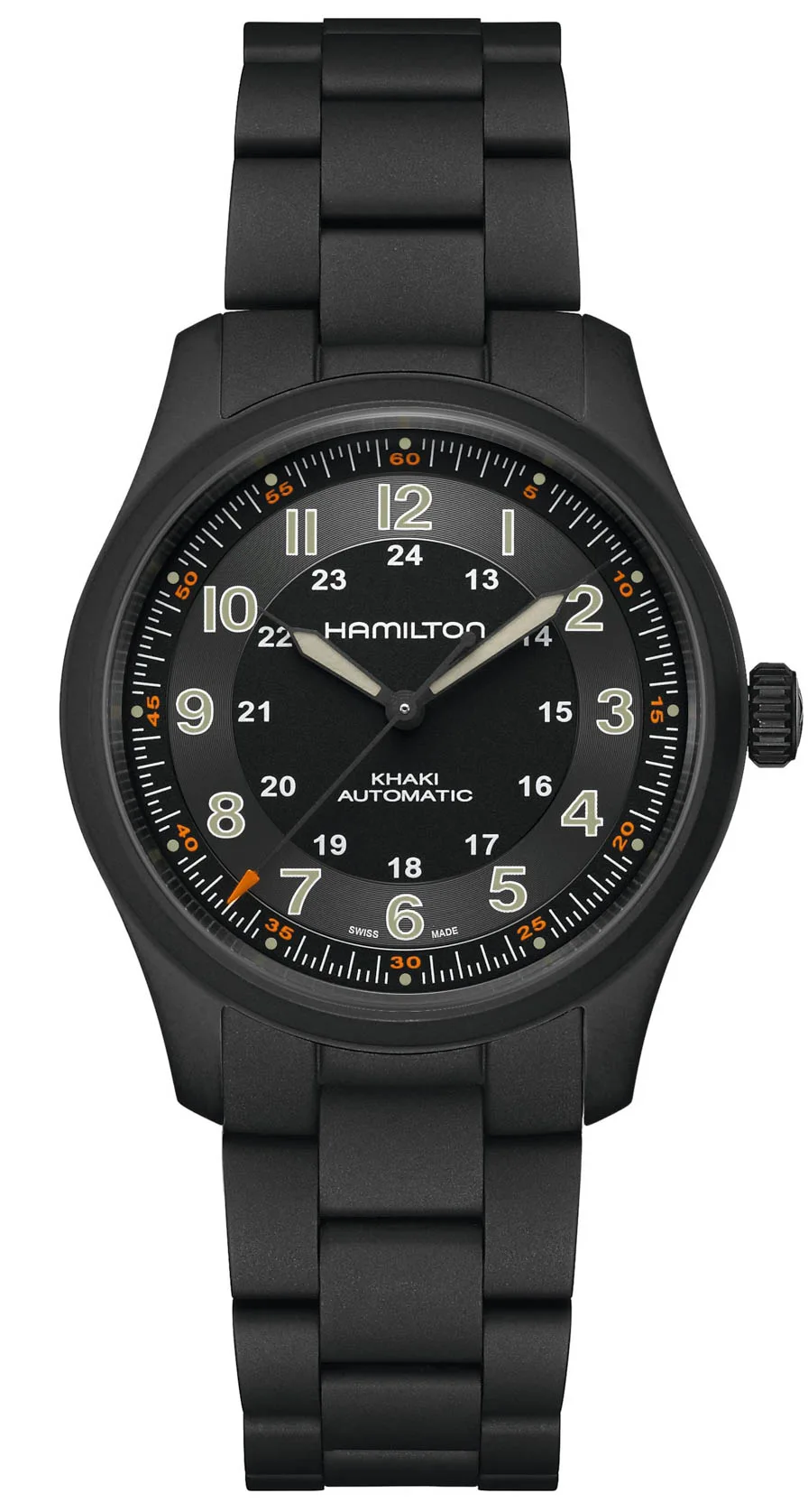 Hamilton Khaki Field Titanium Black & Bracelet