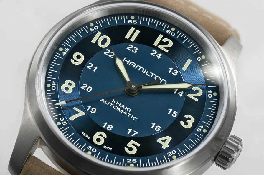 Hamilton Khaki Field Titanium Blue Dial