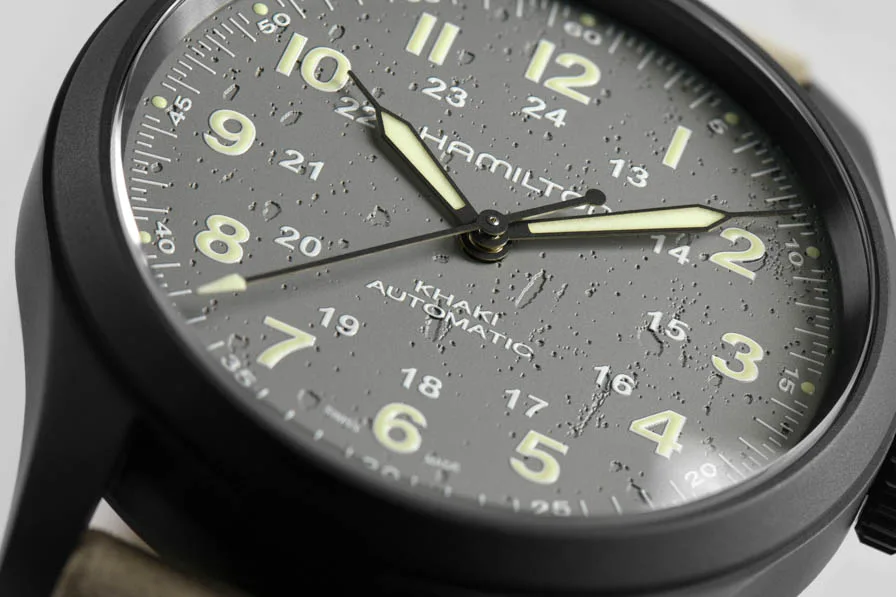 Hamilton Khaki Field Titanium Concrete Dial