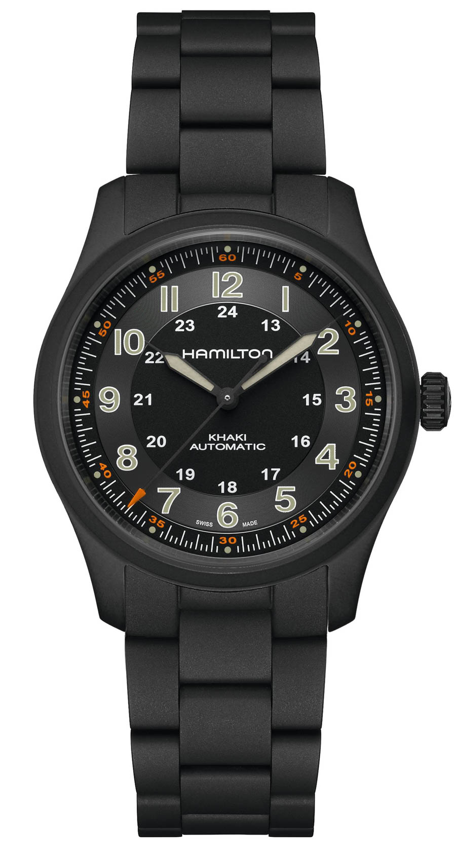 Hamilton Khaki Field Titanium Black & Bracelet