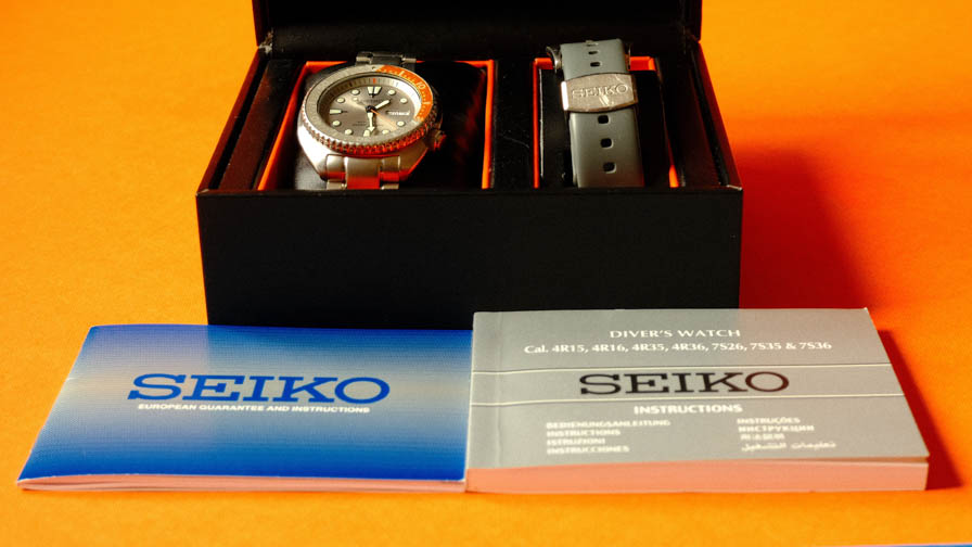 Seiko Prospex Turtle Box and Papers